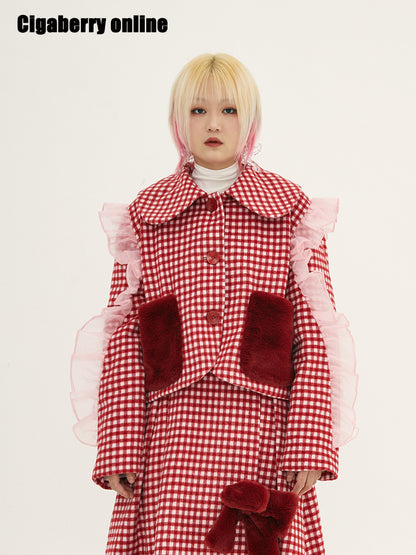 Organza Wool Rabbit Coat