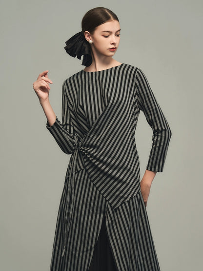 Stripe Old Money Dress