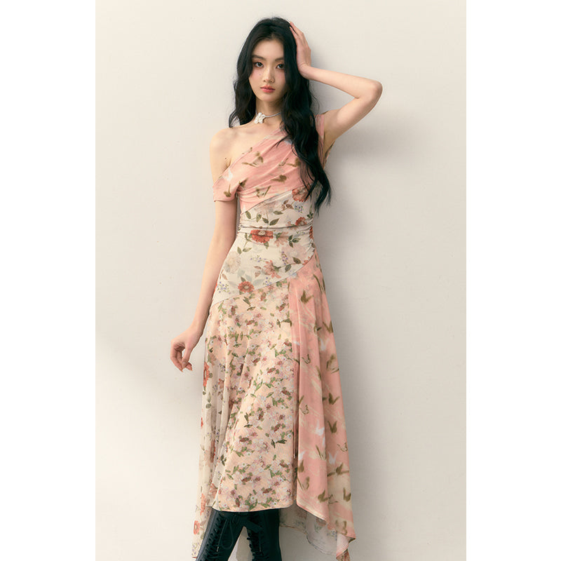 Floral Slim Fit Long Skirt