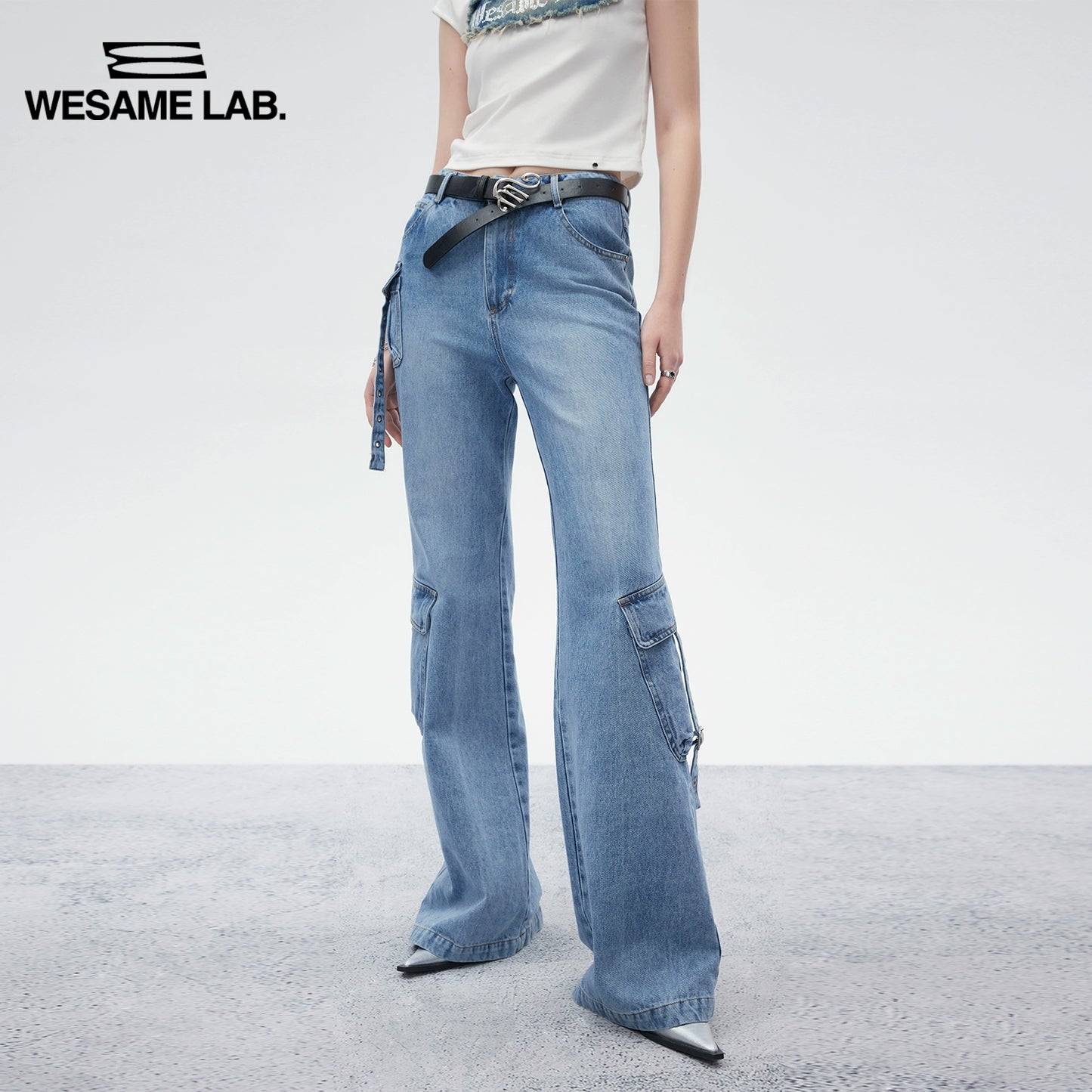 Wide Leg Micro Flare Jeans