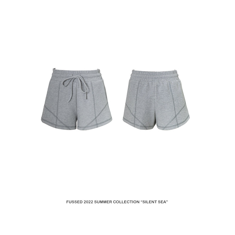 Gray Sporty Track Shorts