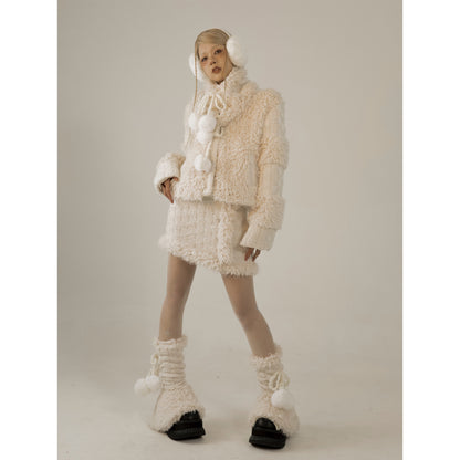 Snowflake Winter Skirt Suit