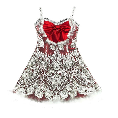 Gothic Christmas Strap Bow Tide-Popular fashion items that combine femininity and gothic style – Serendute