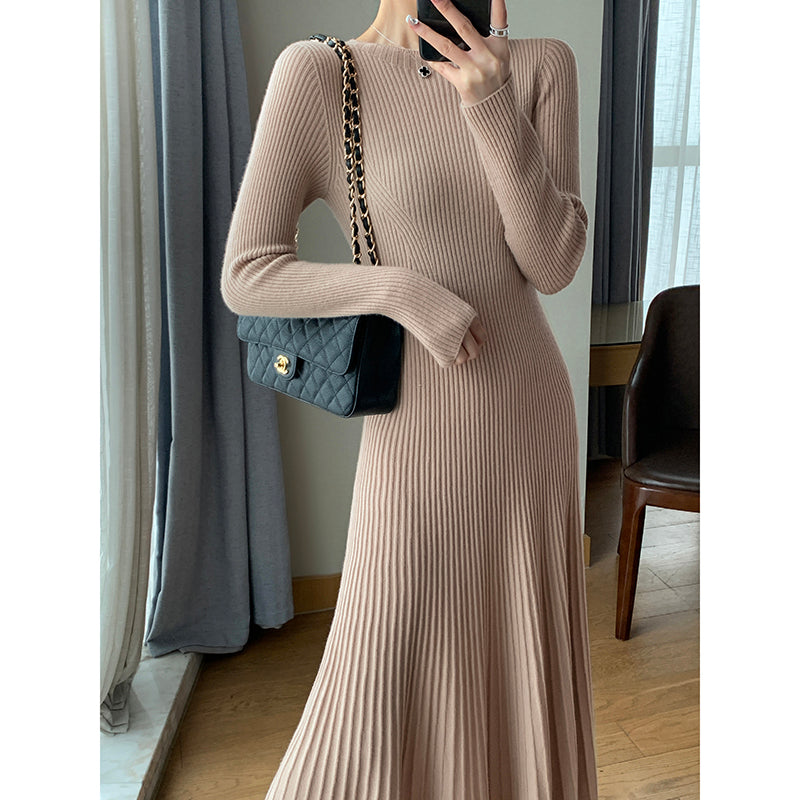 Knit Dress - Beige Winter