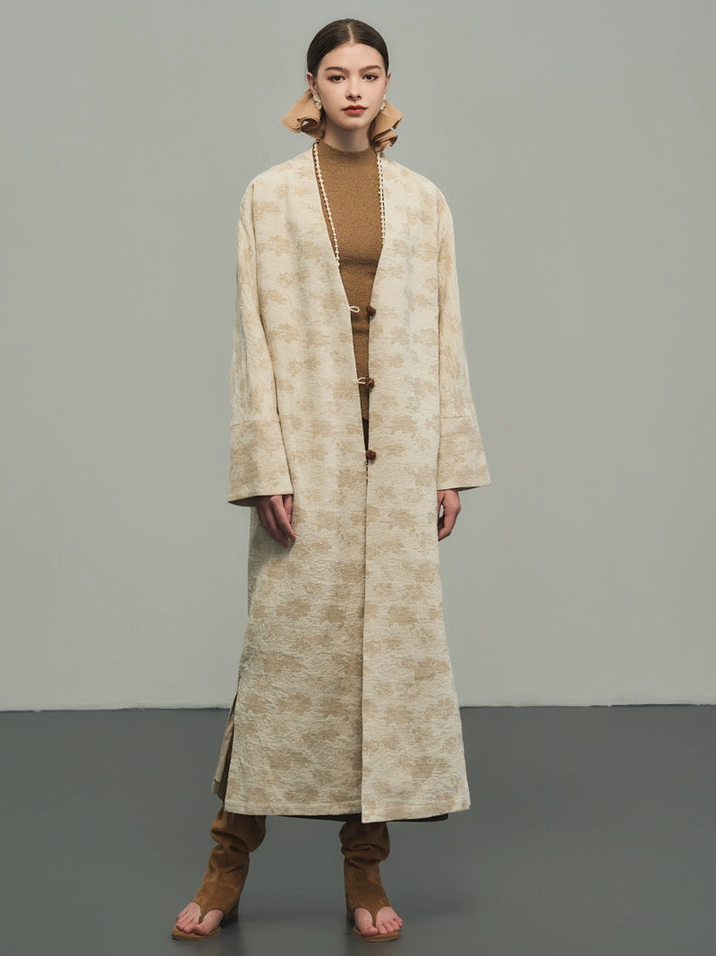 Zen Jacquard Coat Cardigan