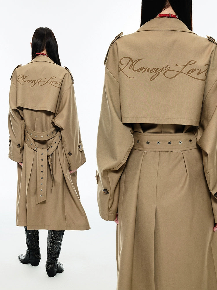 British Double Breasted Trench Coat