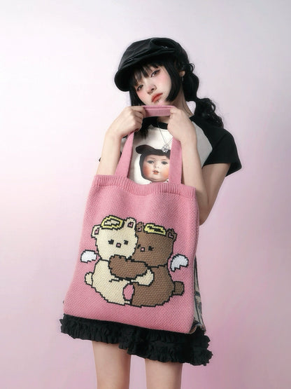 Angel Bear Bolsa de mano