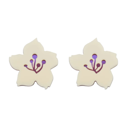 Japanese Cherry Blossom Acrylic Earrings