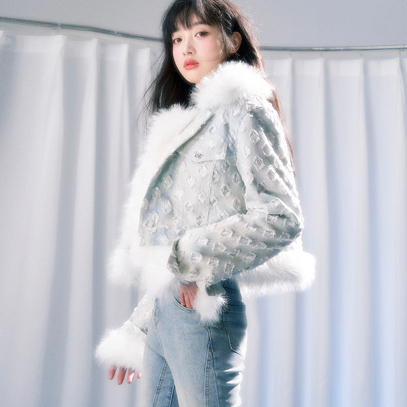 Retro Fur Denim Jacket