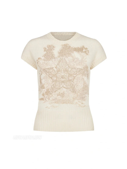 Embroidered Cashmere Top