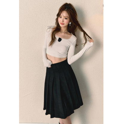 Black Woolen Skirt