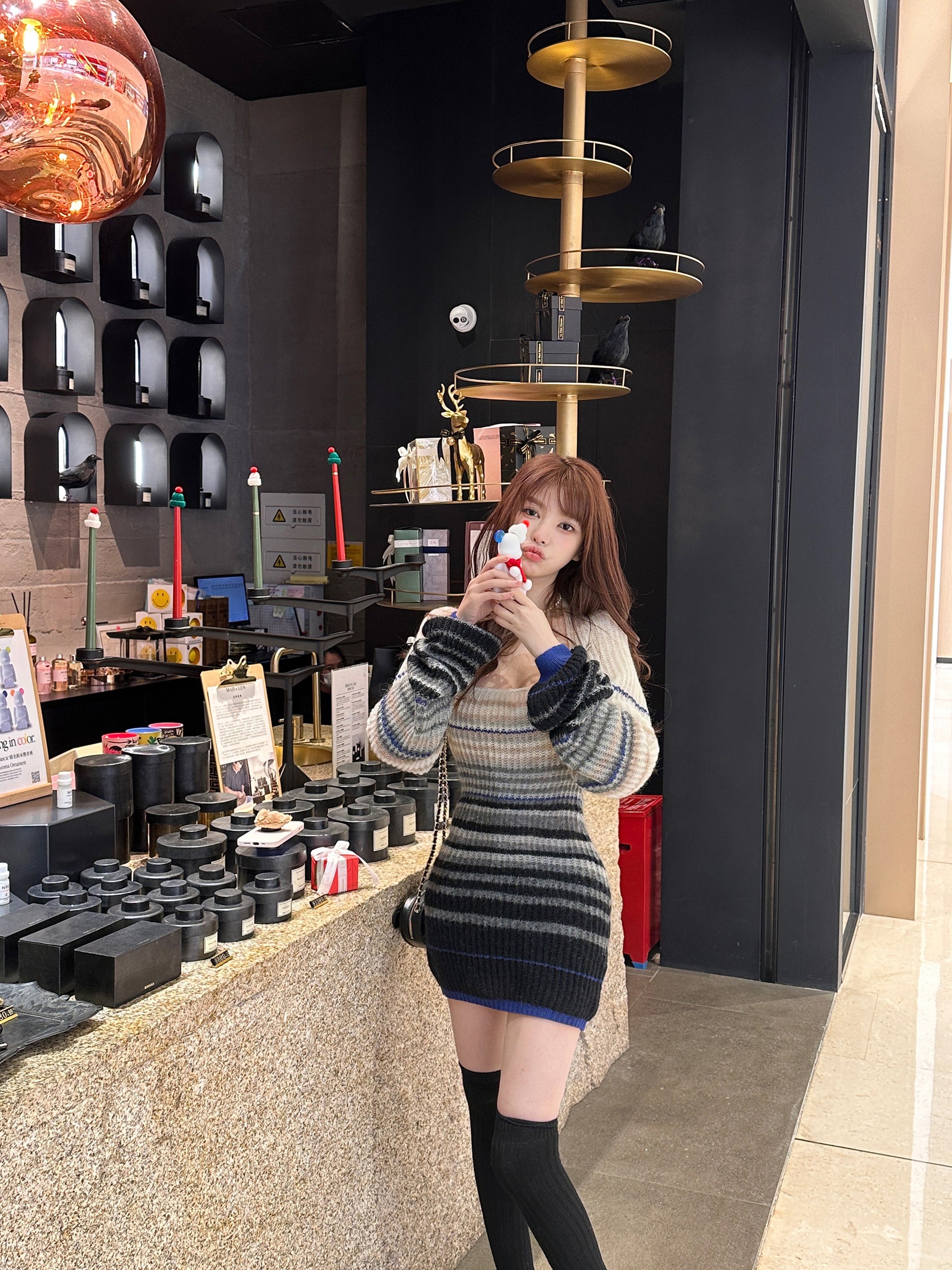 Hip Knit Sweater Dress