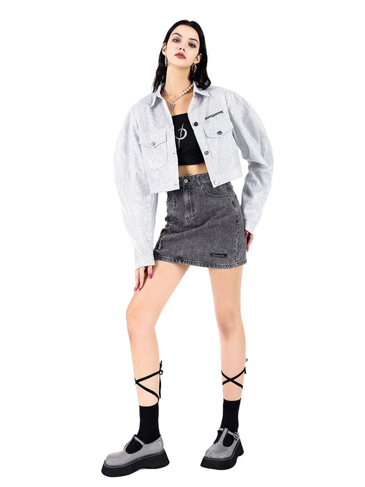 Cowboy A-line Short Skirt