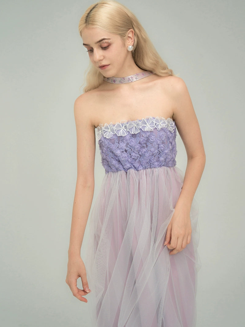 Violet Lace Bra Dress