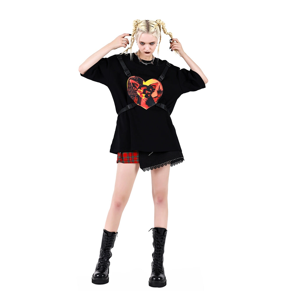 Flame Love Punk T-shirt