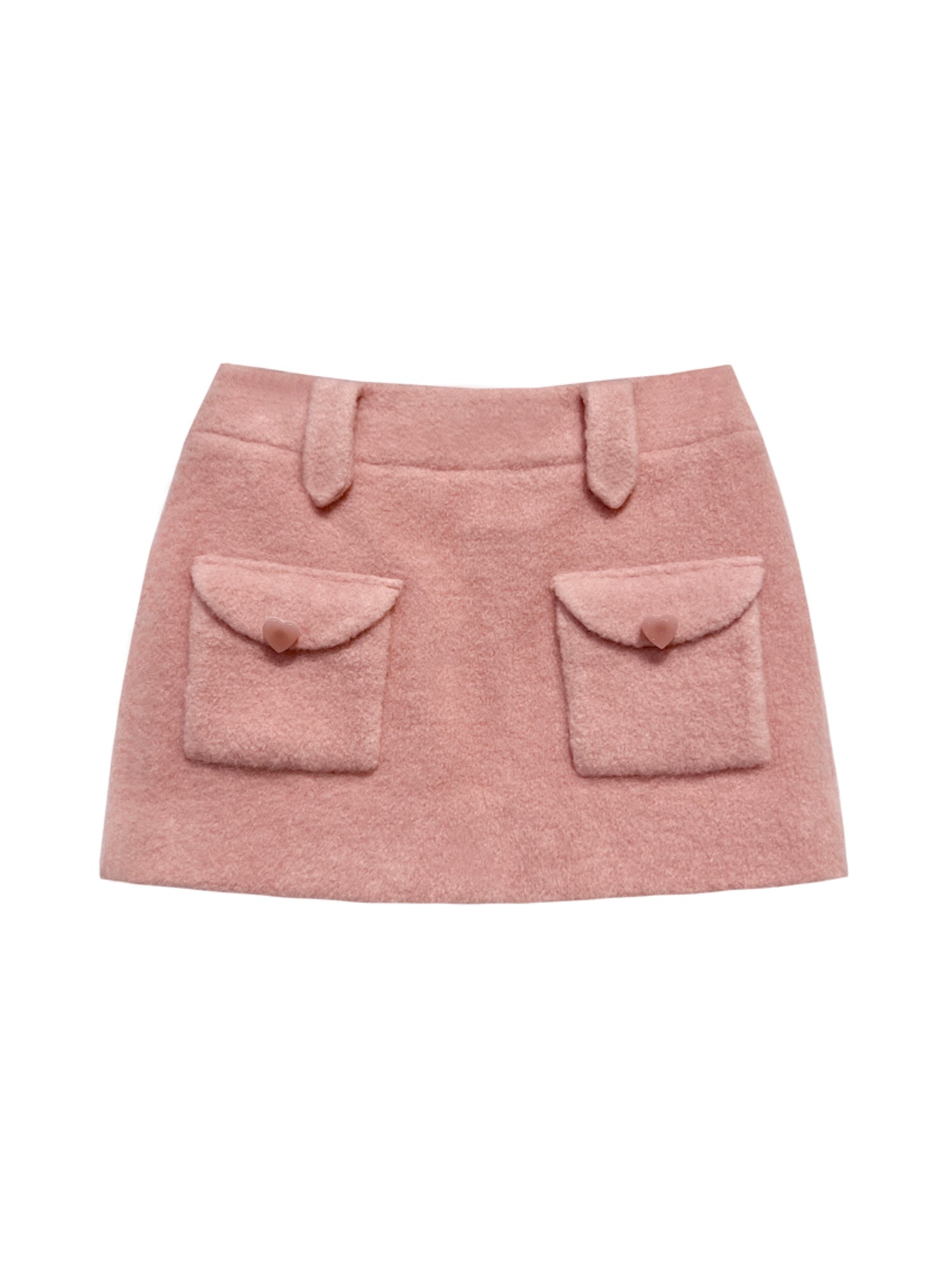 Peach Pink Woolen Skirt