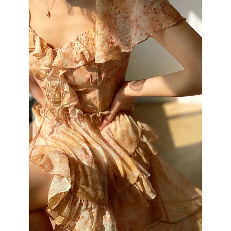 French Print Dress