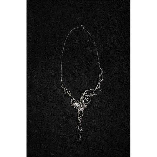 Thorn Butterfly 925 Silver Necklace