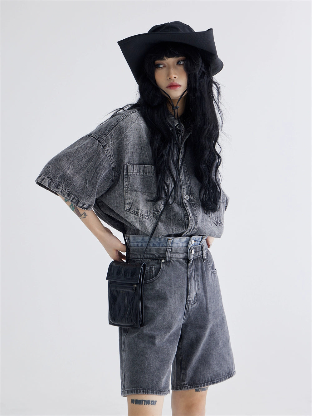 Japanese Casual - Loose Fitting Denim Shirt