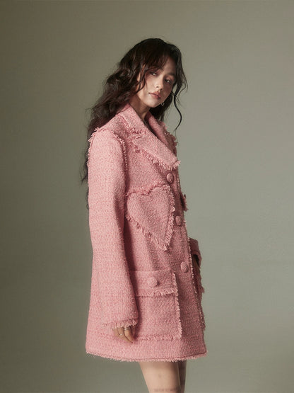 Suit Collar Pink - Small Fragrant Coat