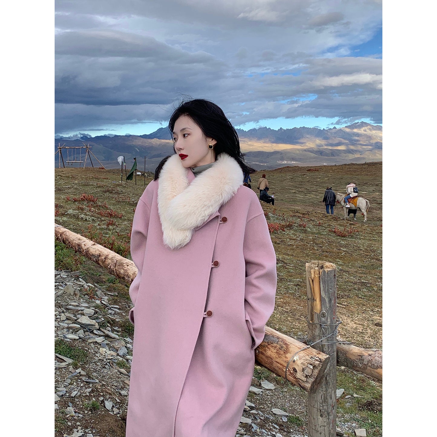 Pink Wool Bliss Coat