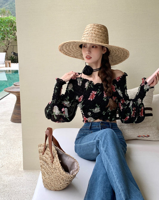 Floral Breeze Off-Shoulder Top