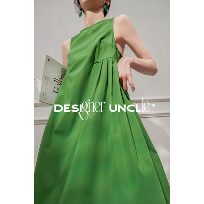 Green Chinese Luxury Summer Dress.