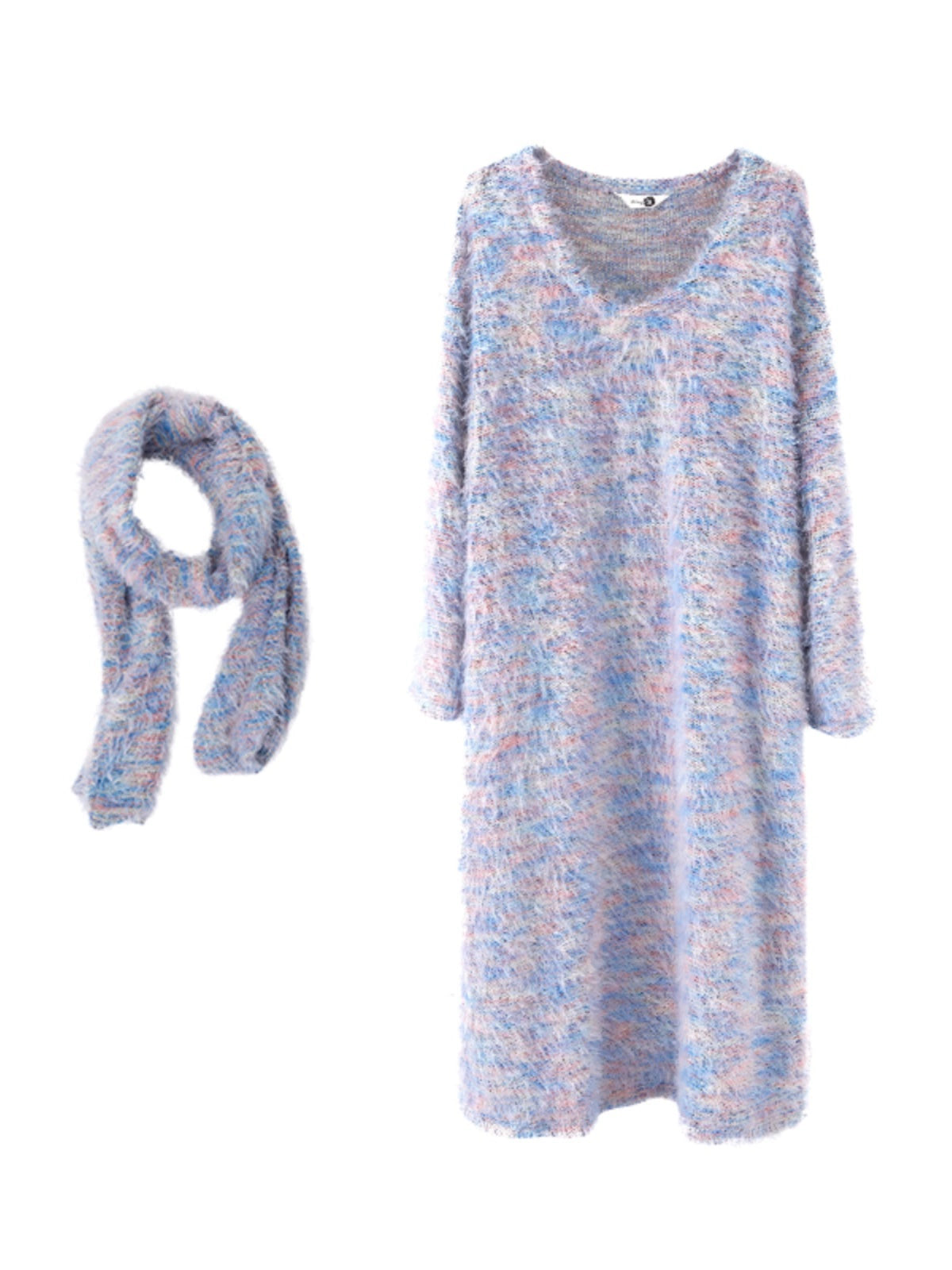 Blue Wind Chime Knitted Top Dress