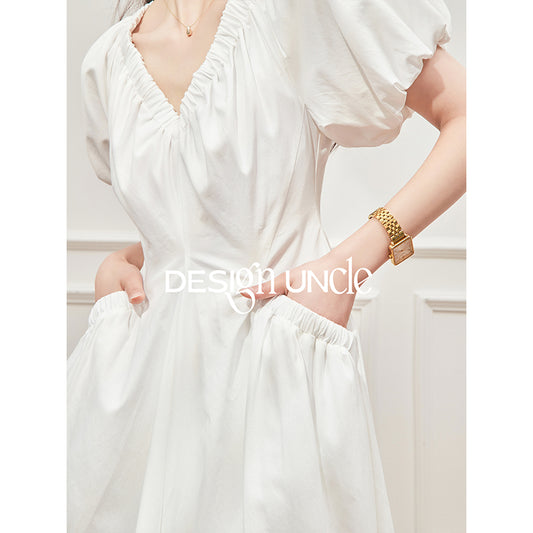 Romantic White Hepburn Gown.