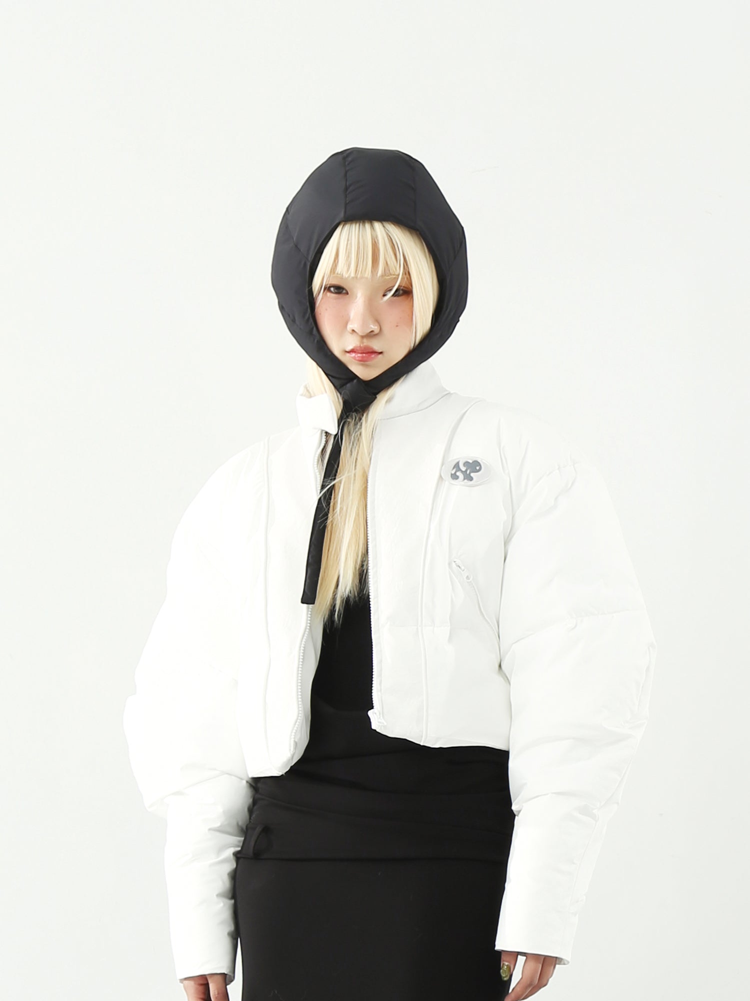 Lux Ivory Lamb Puff Jacket