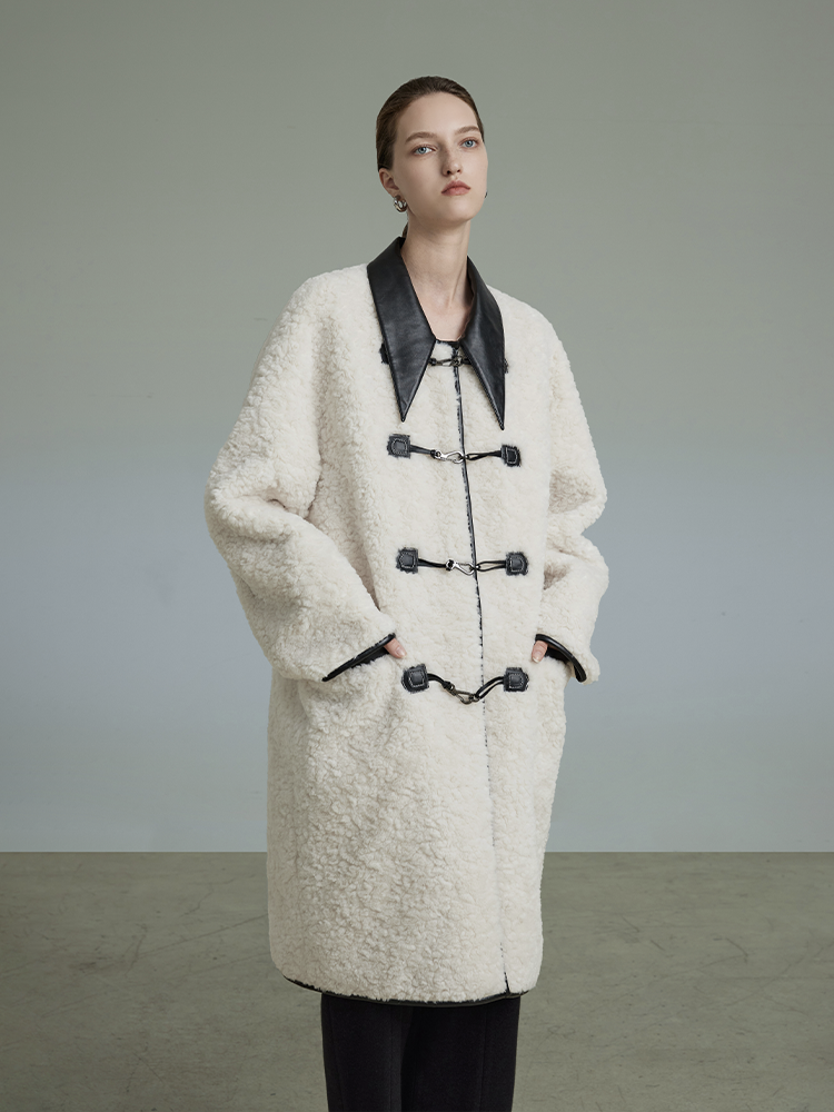 Off-White Lamb Wool Coat