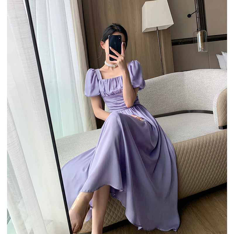 Elegant Purple Long Dress