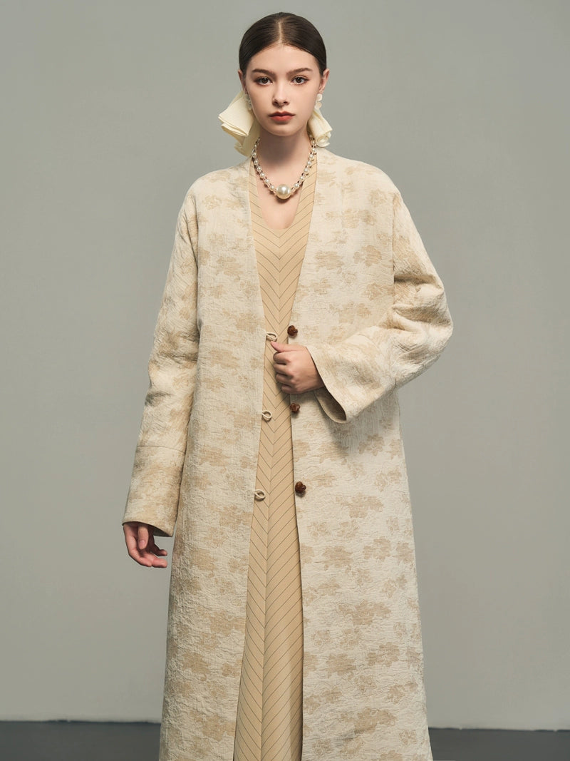 Zen Jacquard Coat Cardigan