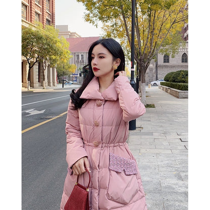 Dorothy Collar Warm Waist Down Coat