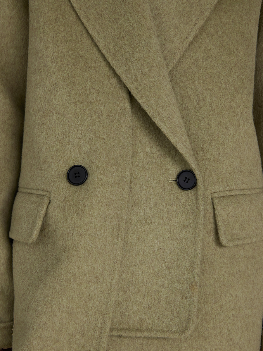 Abrigo doble de lana albaka