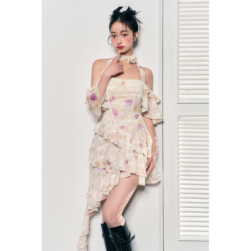 Rose Flower Decorative Dress