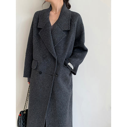 Charcoal Winter Muse: Classic Coat