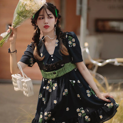 Floral French Dress