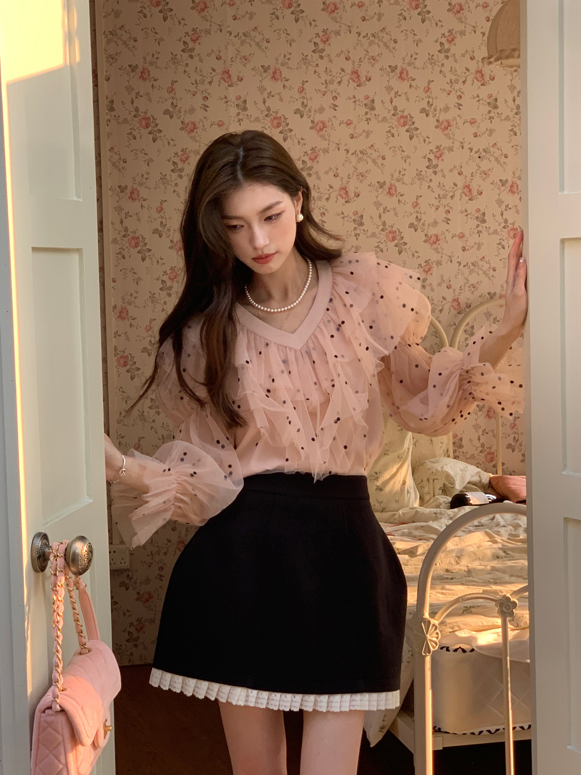 Elegant Lace Blossom Skirt