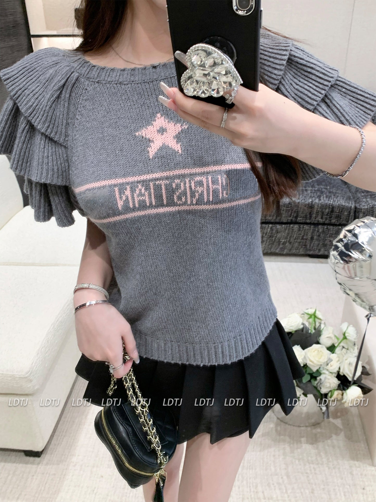 Fairy Wool Frill Top