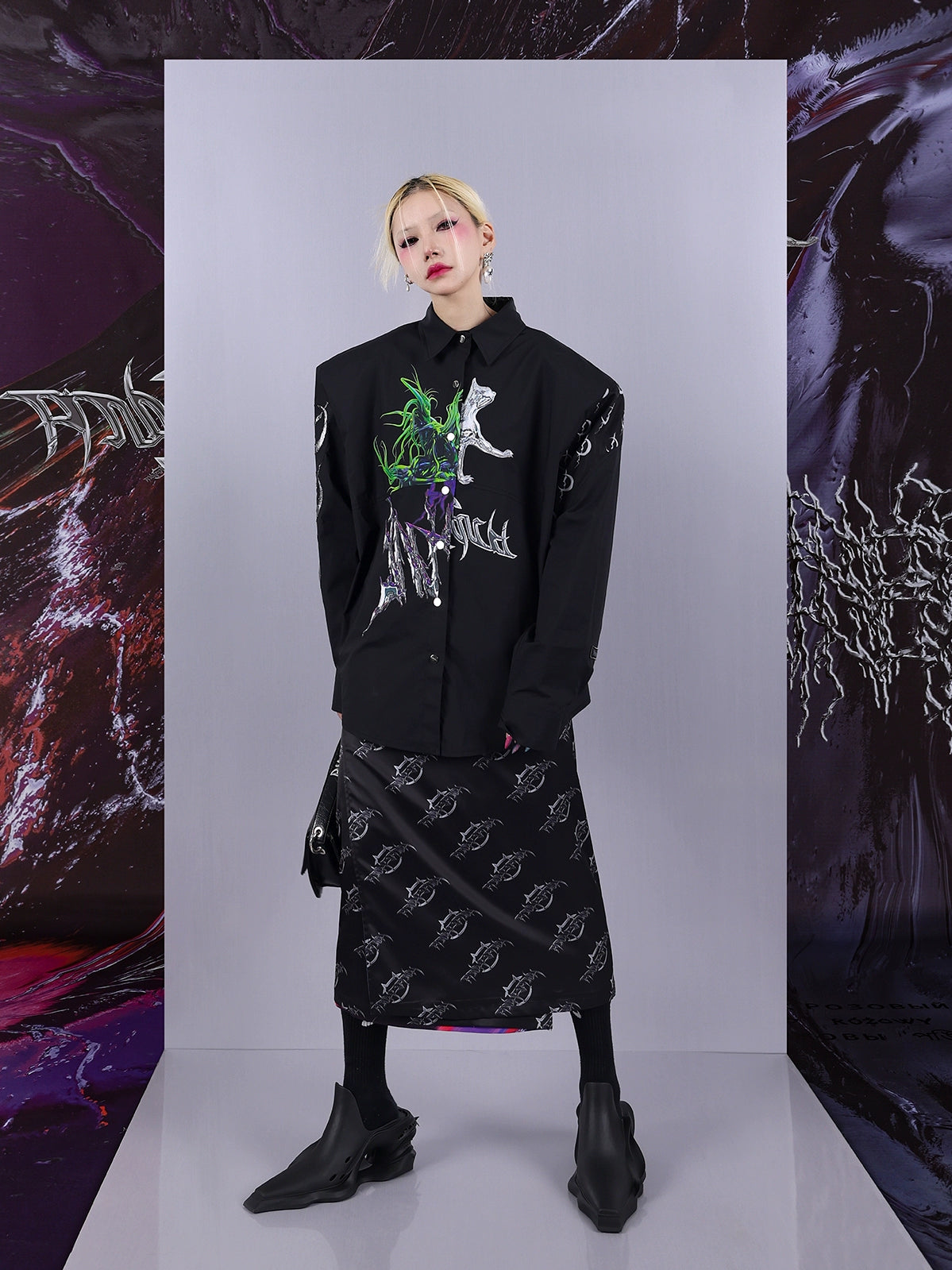 Rock & Roll Thorn Print Dress