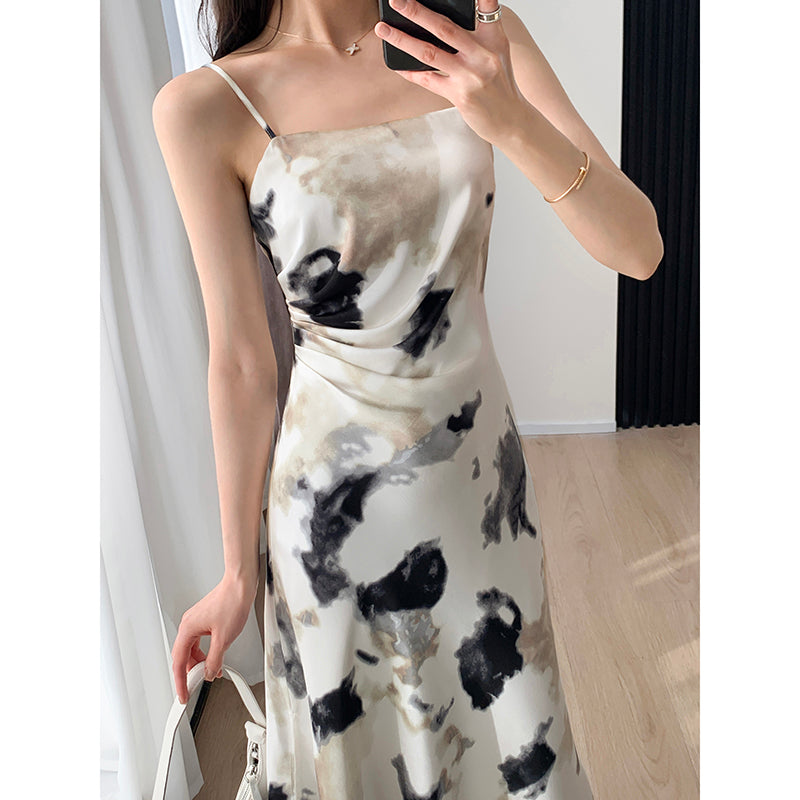 Satin Cami Long Dress