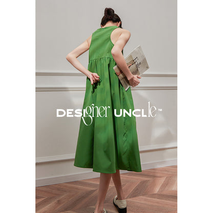 Green Chinese Luxury Summer Dress.