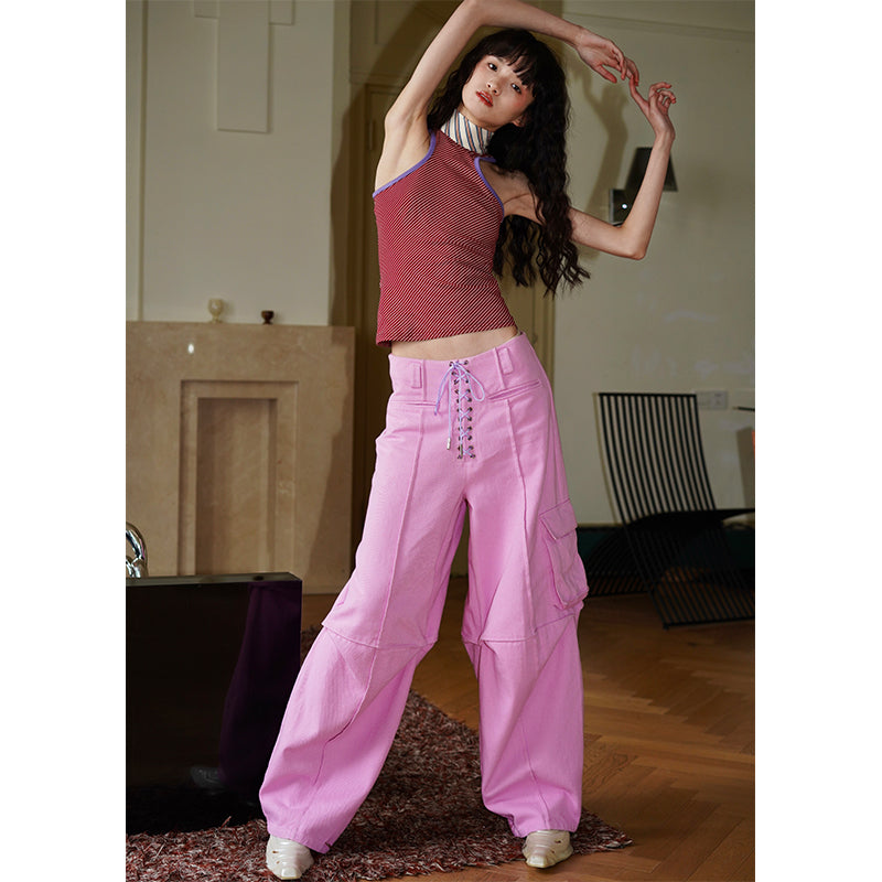 Vintage Pink Cargo Pants