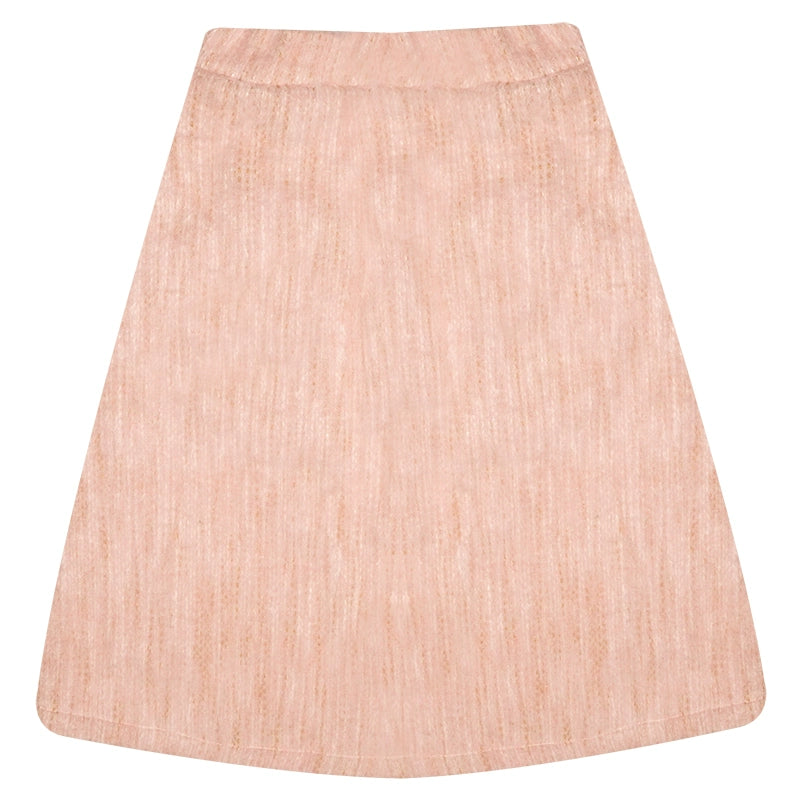 تنورة قصيرة منقوشة الوردي