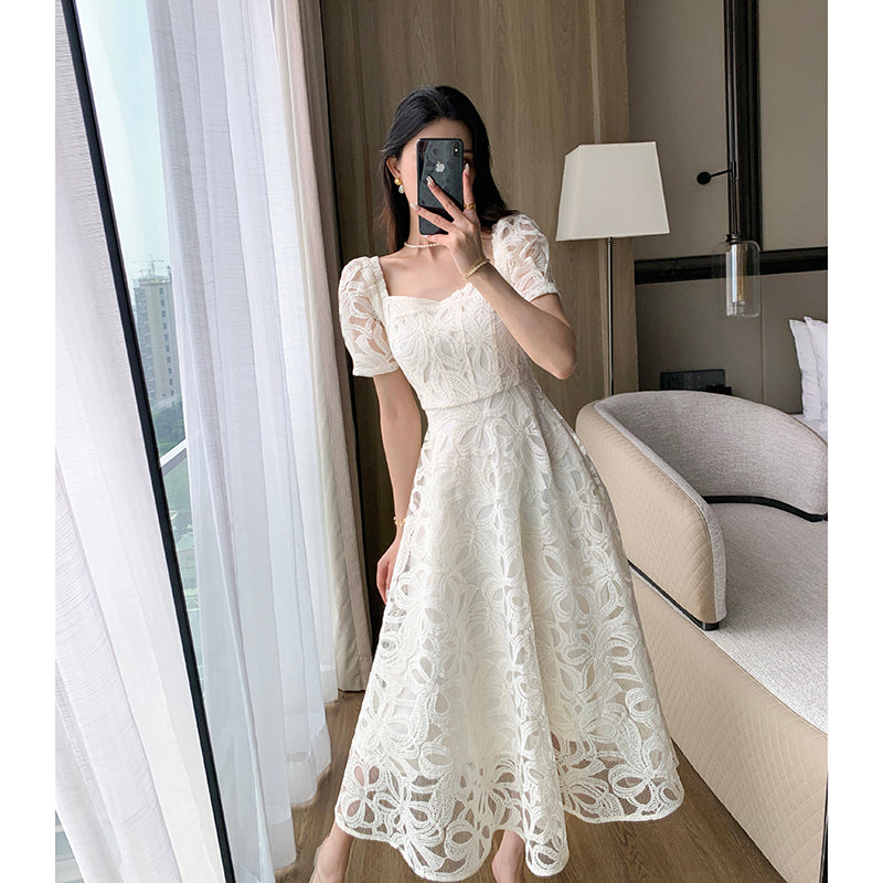 French Lace Long Skirt