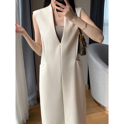 Goddess Style V-Neck Long Dress