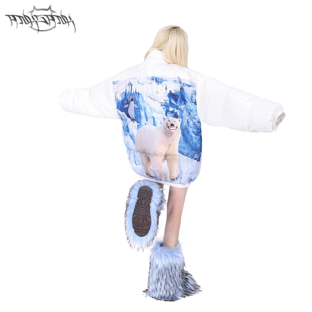 Snowy Mountain Hip Hop Cotton Clothes