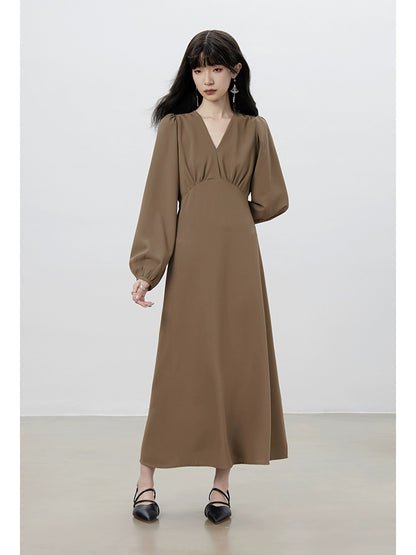 Magpie Bridge V-Neck Long Dress