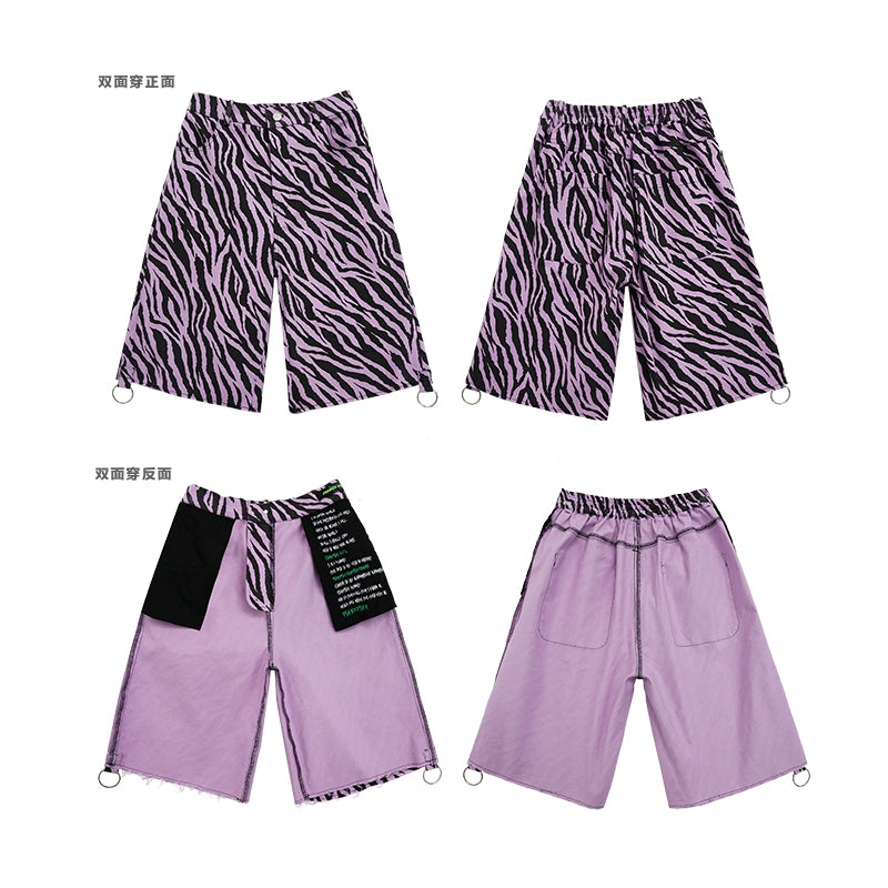 Zebra Hip-Hop Shorts